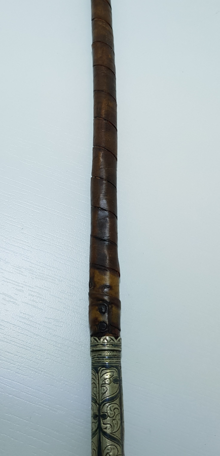 OSMANLI DÖNEMİ GÜMÜŞ SAPLI SUBAY KIRBACI 