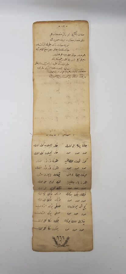 OSMANLI DÖNEMİ İLAHİLERDEN OLUŞAN EL YAZMA CÖNK 