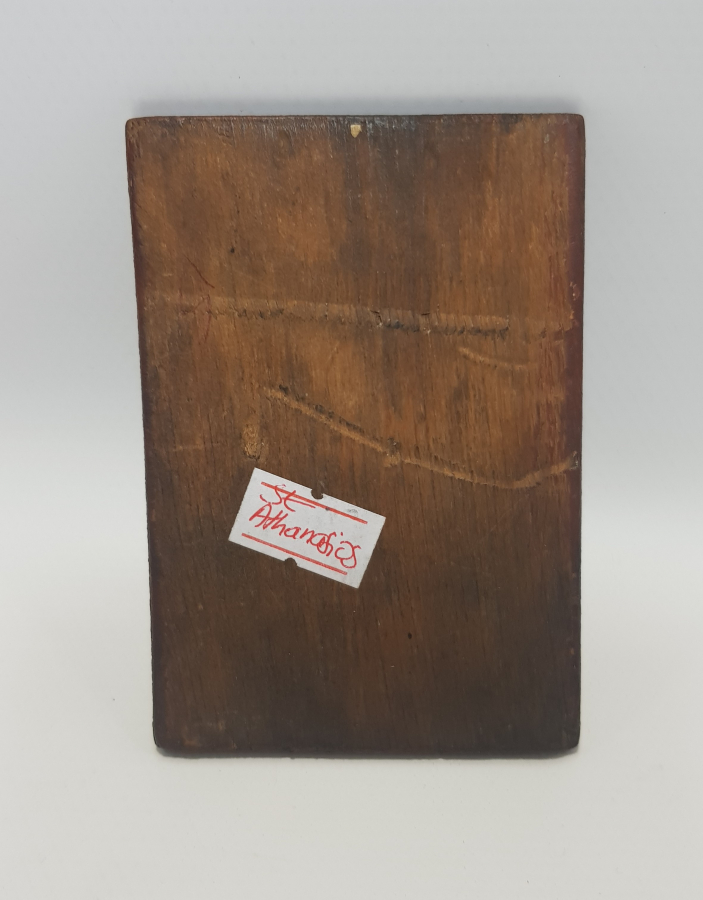 OSMANLI DÖNEMİ RUM İŞİ AHŞAP ÜZERİ EL BOYAMA İKONA