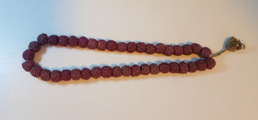 OSMANLI DÖNEMİ TEKKE İŞİ İP ÖRME ÇİLE TESBİHİ 