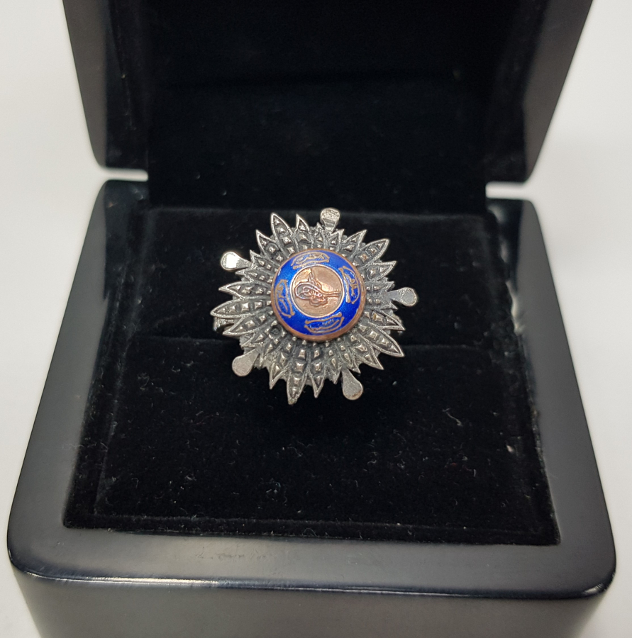 OSMANLI MİNYATÜR NİŞANDAN YAPILMIŞ GÜMÜŞ YÜZÜK 