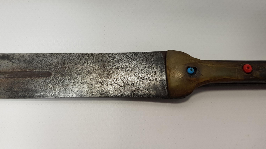 OSMANLICA BALIKESİR YADİGARI YAZILI KAMA