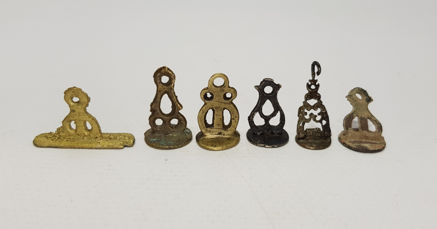 OSMANLICA VE TÜRKÇE ALTI ADET MÜHÜR LOTU 