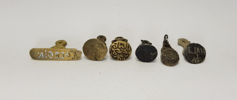 OSMANLICA VE TÜRKÇE ALTI ADET MÜHÜR LOTU 