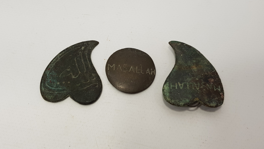 OSMANLICA VE TÜRKÇE MAŞALLAH YAZILI AT ALINLIKLARI 