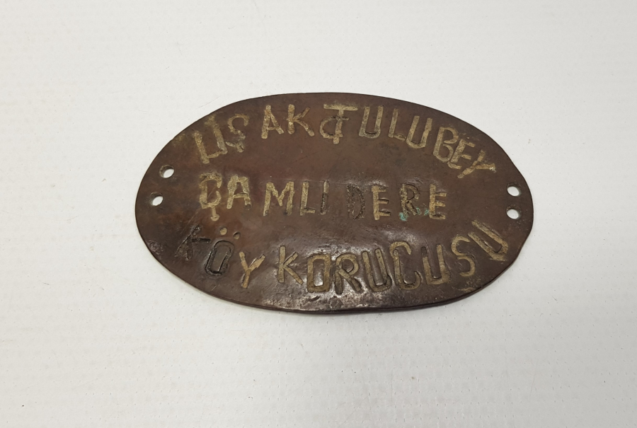 T.C. UŞAK ULUBEY ÇAMLIDERE KÖY KORUCUSU BRONZ BRÖVE