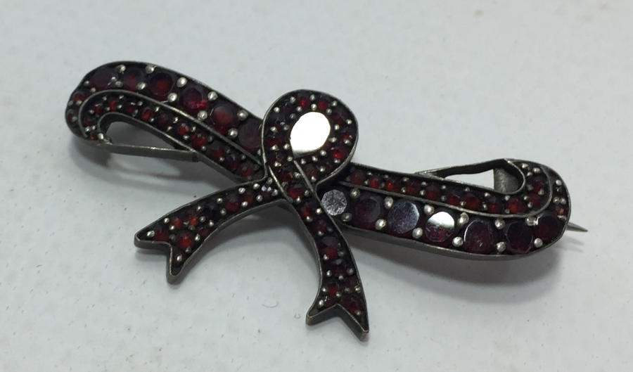 1900 BAŞLARI LAL TAŞLI ALTIN BROŞ