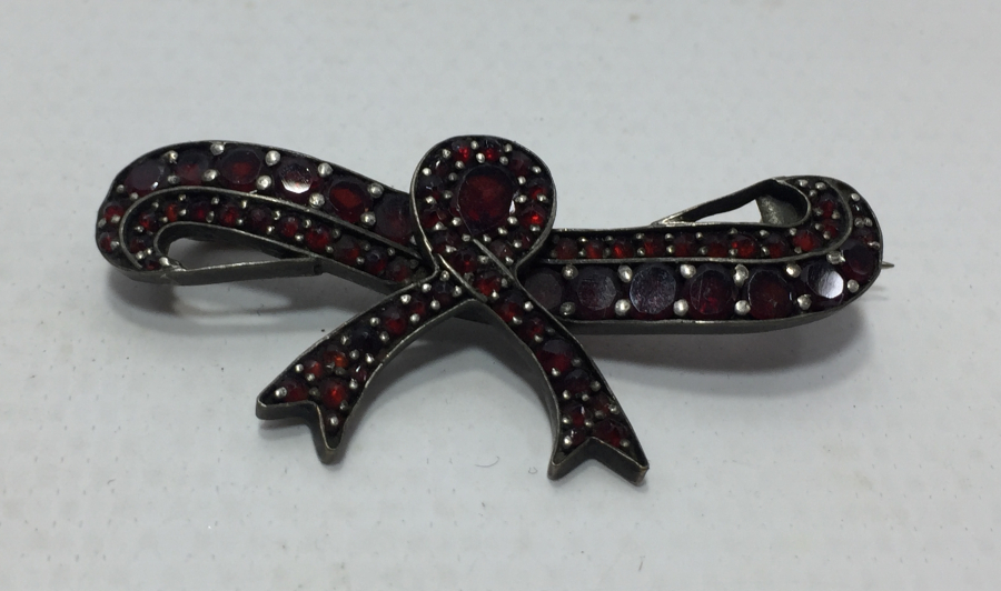 1900 BAŞLARI LAL TAŞLI ALTIN BROŞ