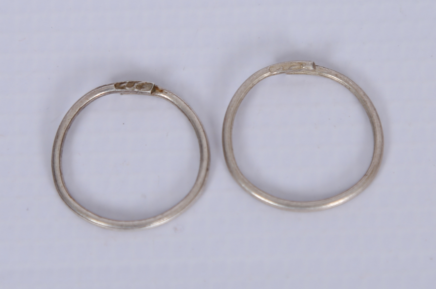 MEKKE -İ MÜKERREME YAZILI 2 ADET GÜMÜŞ YÜZÜK