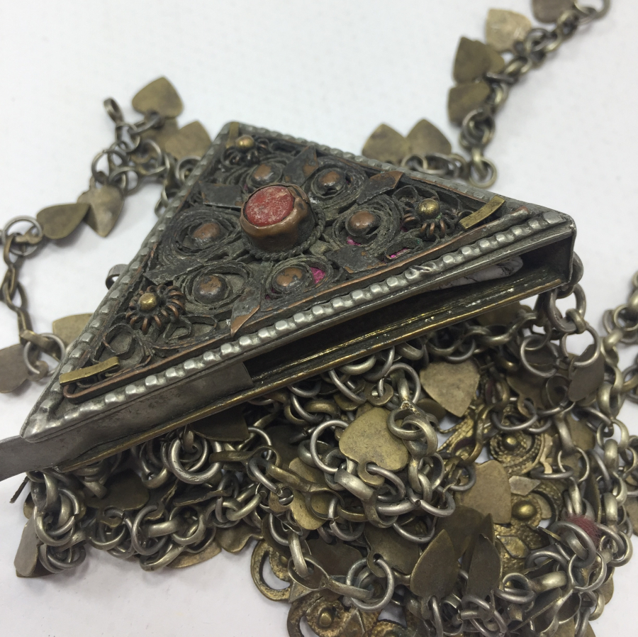 OSMANLI DÖNEMİ NADİR FORMDA MERCANLI HAMAYIL