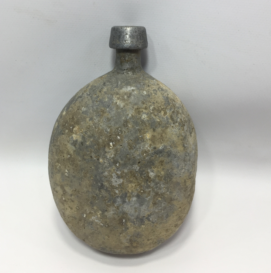 1. DÜNYA SAVAŞI DÖNEMİ ÇANAKKALE CEPHESİ ÜZERİ OSMANLICA YAZILI ASKER MATARASI