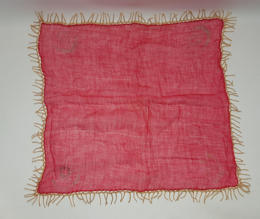 DÖRT KÖŞESİ YALDIZLI OSMANLI BAYRAĞI BASKILI SANCAK TİPİ İPEK PANO