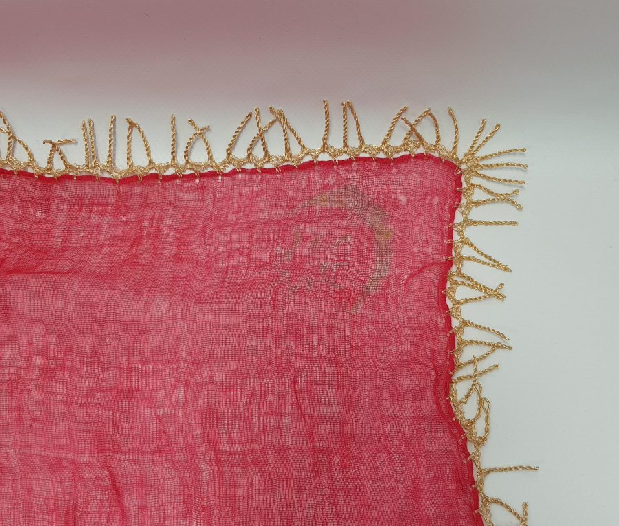 DÖRT KÖŞESİ YALDIZLI OSMANLI BAYRAĞI BASKILI SANCAK TİPİ İPEK PANO