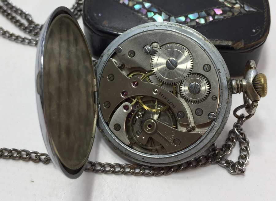 HİSLON MARKA KURMALI CEP SAATİ