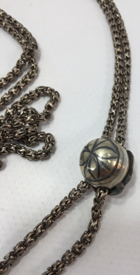 OSMANLI DÖNEMİ ARNAVUT ZİNCİRİNDEN GÜMÜŞ CEP SAATİ KÖSTEĞİ