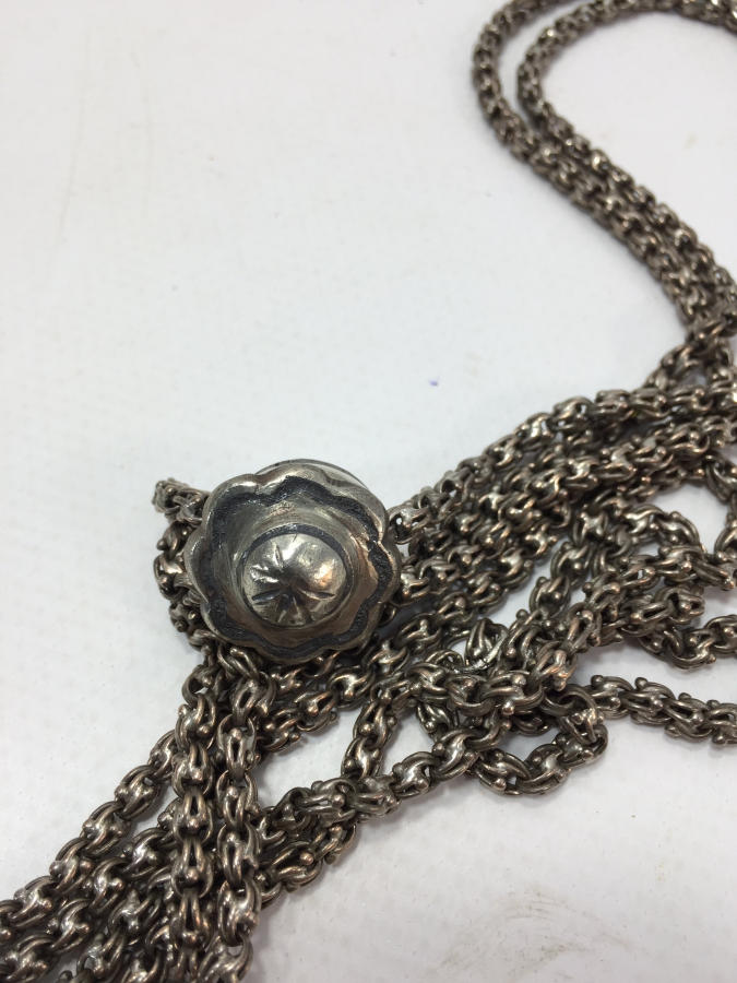 OSMANLI DÖNEMİ ARNAVUT ZİNCİRİNDEN GÜMÜŞ CEP SAATİ KÖSTEĞİ