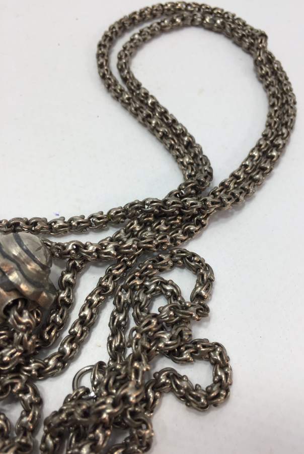 OSMANLI DÖNEMİ ARNAVUT ZİNCİRİNDEN GÜMÜŞ CEP SAATİ KÖSTEĞİ