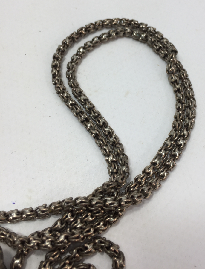 OSMANLI DÖNEMİ ARNAVUT ZİNCİRİNDEN GÜMÜŞ CEP SAATİ KÖSTEĞİ