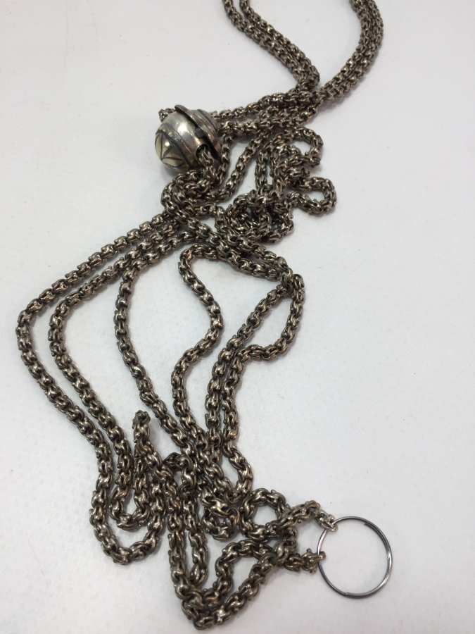 OSMANLI DÖNEMİ ARNAVUT ZİNCİRİNDEN GÜMÜŞ CEP SAATİ KÖSTEĞİ