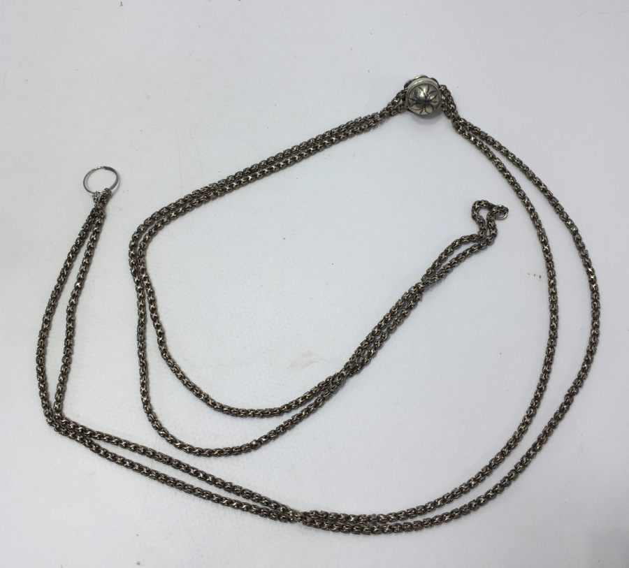 OSMANLI DÖNEMİ ARNAVUT ZİNCİRİNDEN GÜMÜŞ CEP SAATİ KÖSTEĞİ