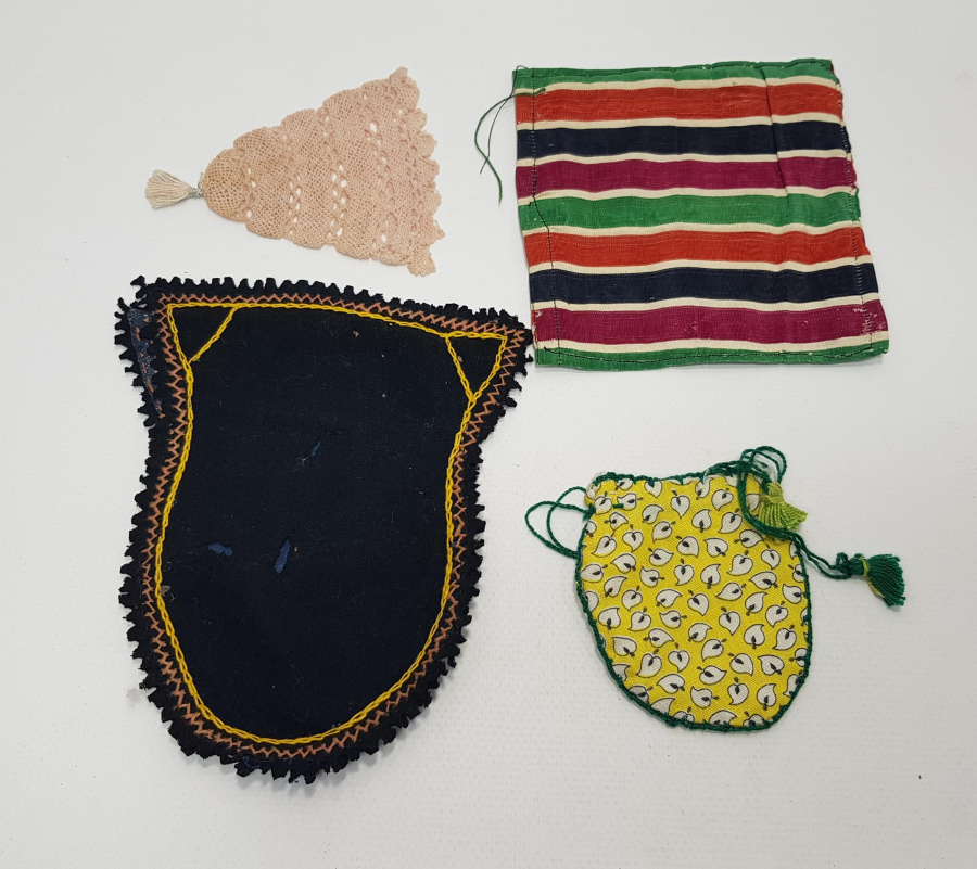 OSMANLI DÖNEMİ DÖRT ADET GELİN ÇEYİZ KESESİ