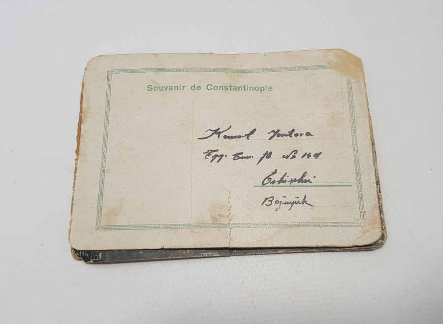 OSMANLI DÖNEMİ DÖRTLÜ PANORAMİK İSTANBUL KARTPOSTALI