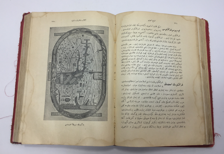 OSMANLI DÖNEMİ İÇİ BOL GRAVÜRLÜ NADİR TARİH KİTABI