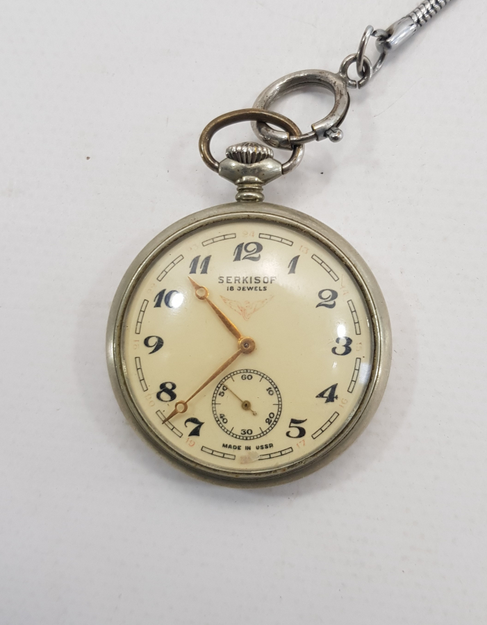 SERKİSOF DEMİRYOLU KÖSTEKLİ CEP SAATİ