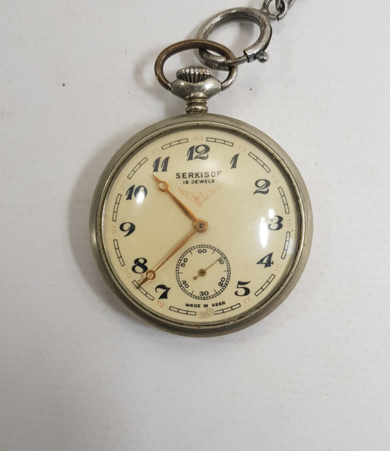 SERKİSOF DEMİRYOLU KÖSTEKLİ CEP SAATİ