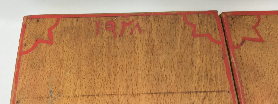 TAMAMI EL YAPIMI KIRLANGIÇ GEÇME VE EL BOYAMA 1928 TARİHLİ TAVLA