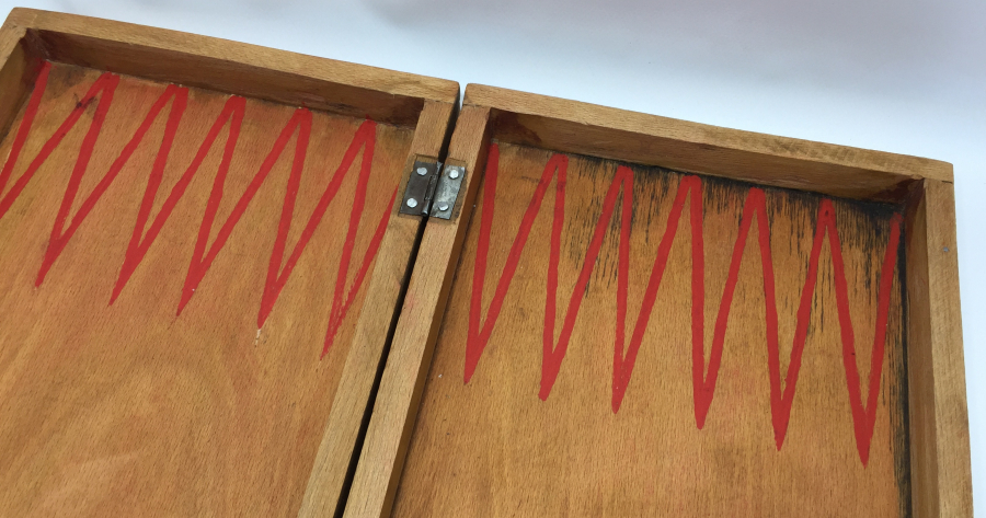 TAMAMI EL YAPIMI KIRLANGIÇ GEÇME VE EL BOYAMA 1928 TARİHLİ TAVLA