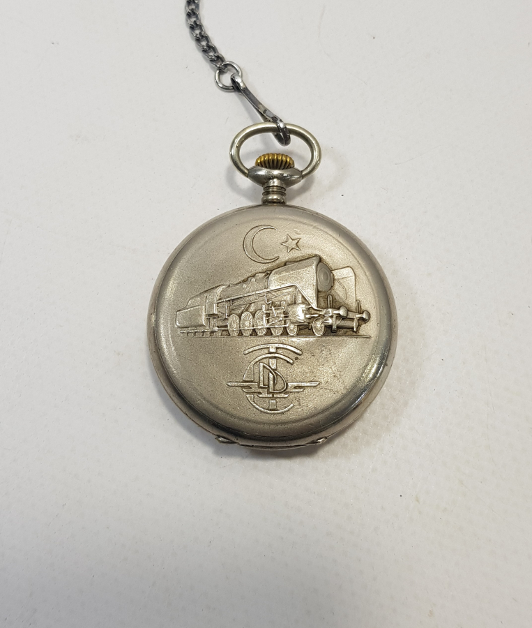 VIALUX  T.C.D. DEMİRYOLLARI KÖSTEKLİ CEP SAATİ