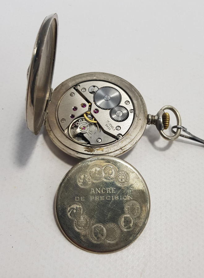 VIALUX  T.C.D. DEMİRYOLLARI KÖSTEKLİ CEP SAATİ