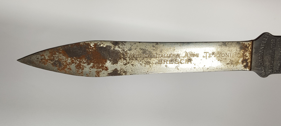 1911-1912 TÜRK İTALYAN SAVAŞI HATIRASI ZARF AÇACAĞI 