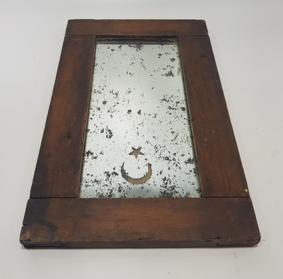 OSMANLI DÖNEMİ AY YILDIZ BAYRAKLI AYNA 