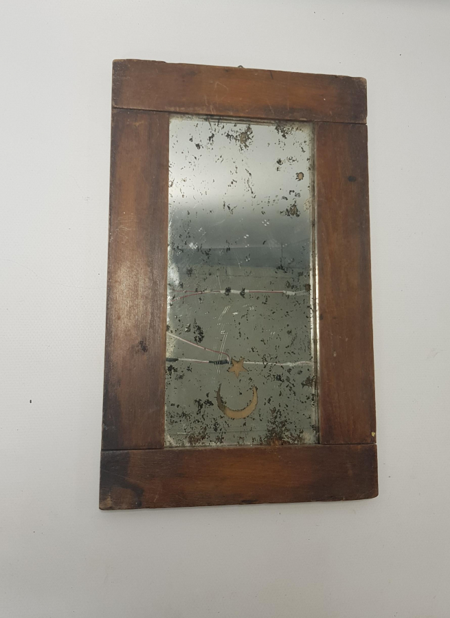 OSMANLI DÖNEMİ AY YILDIZ BAYRAKLI AYNA 