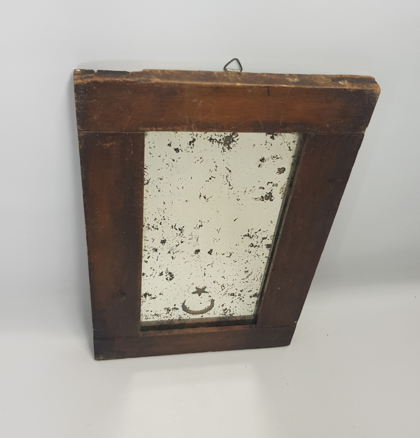 OSMANLI DÖNEMİ AY YILDIZ BAYRAKLI AYNA 