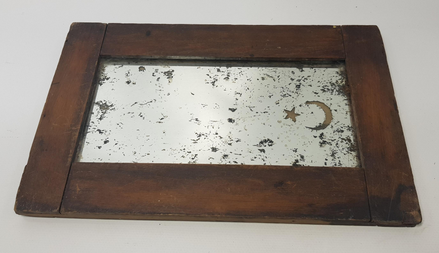 OSMANLI DÖNEMİ AY YILDIZ BAYRAKLI AYNA 