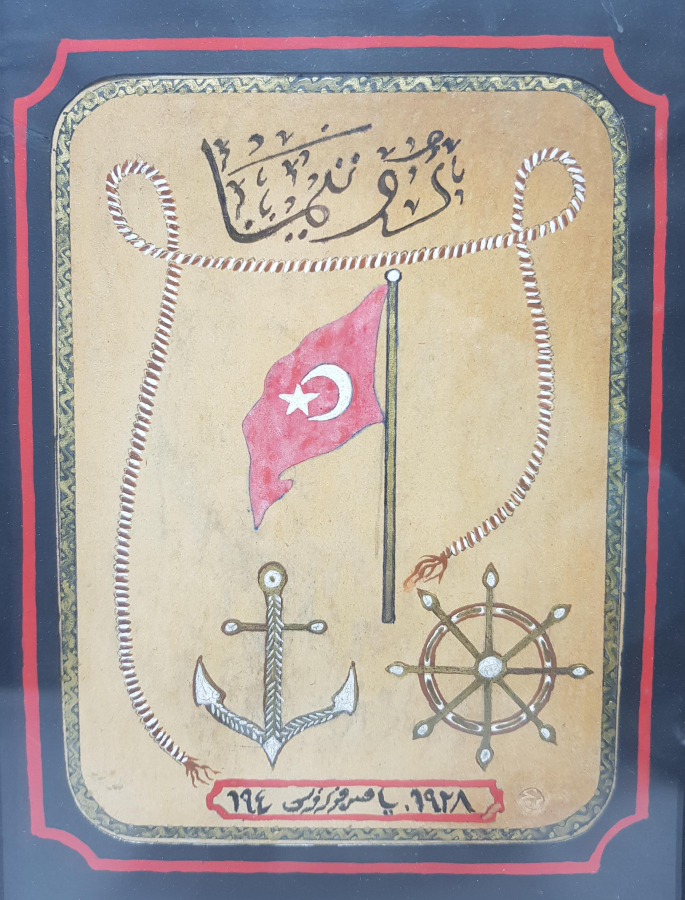 OSMANLICA DONANMA DERGİSİ EL ÇİZİMİ KAPAK ÇALIŞMASI 