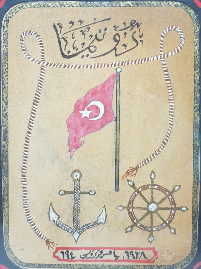 OSMANLICA DONANMA DERGİSİ EL ÇİZİMİ KAPAK ÇALIŞMASI 