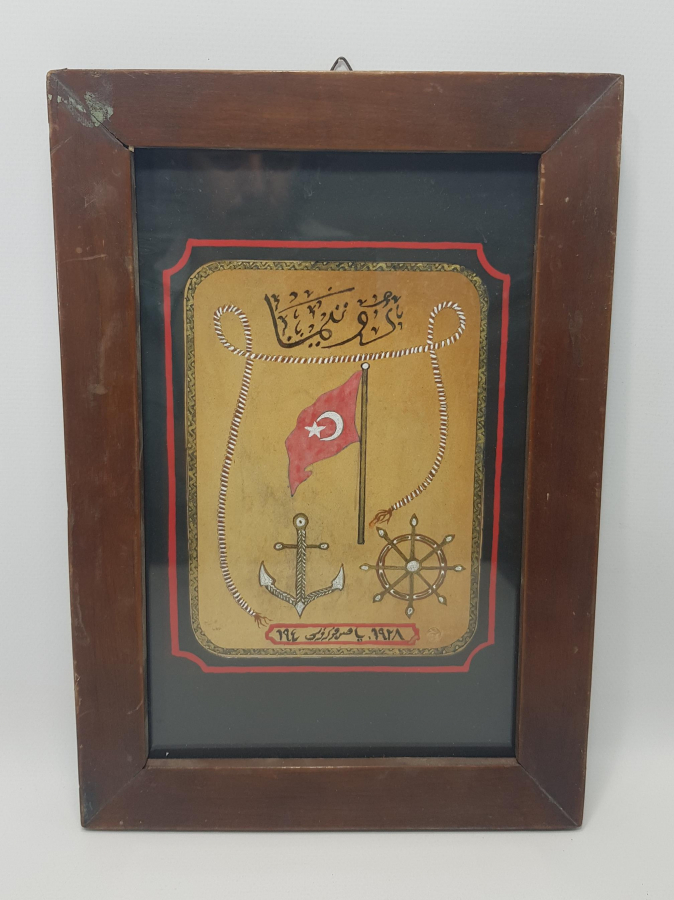 OSMANLICA DONANMA DERGİSİ EL ÇİZİMİ KAPAK ÇALIŞMASI 