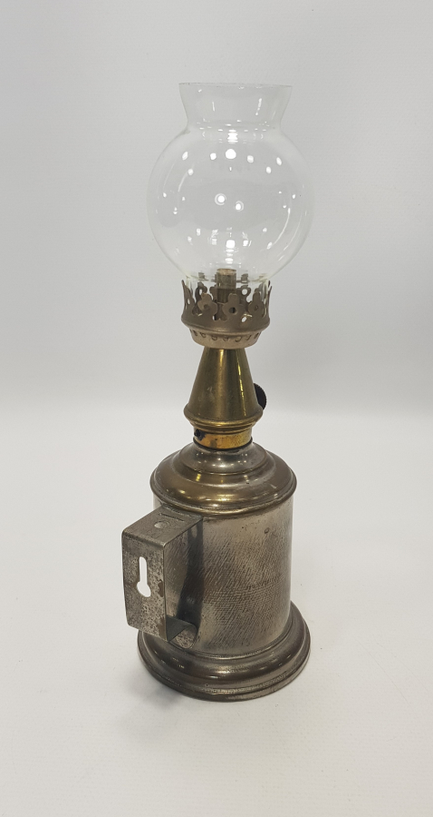 OSMANLI DÖNEMİ FRANSIZ YAPIMI PİRİNÇ HAZNELİ EL LAMBASI 