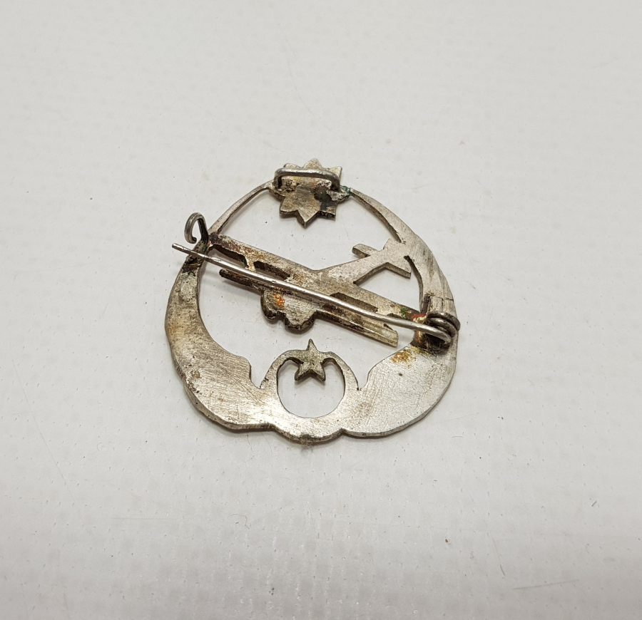 OSMANLI DÖNEMİ GÜMÜŞ PİLOT BRÖVESİ 