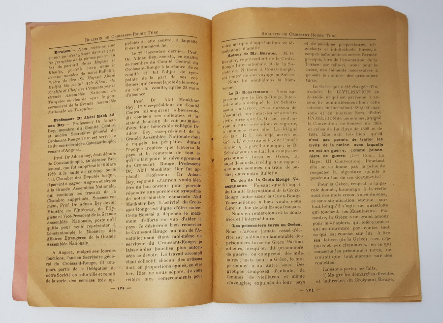 15 OCAK 1923 TÜRKİYE HİLALİ AHMER MECMUASI 