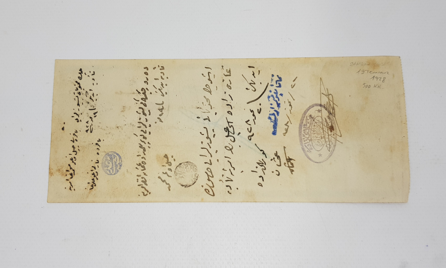 ATATÜRK RESİMLİ OSMANLICA İŞ BANKASI ÇEKİ