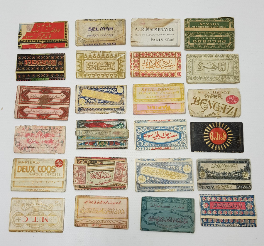 OSMANLI DÖNEMİ 24 ÇEŞİT SİGARA KAĞITLARI LOTU 