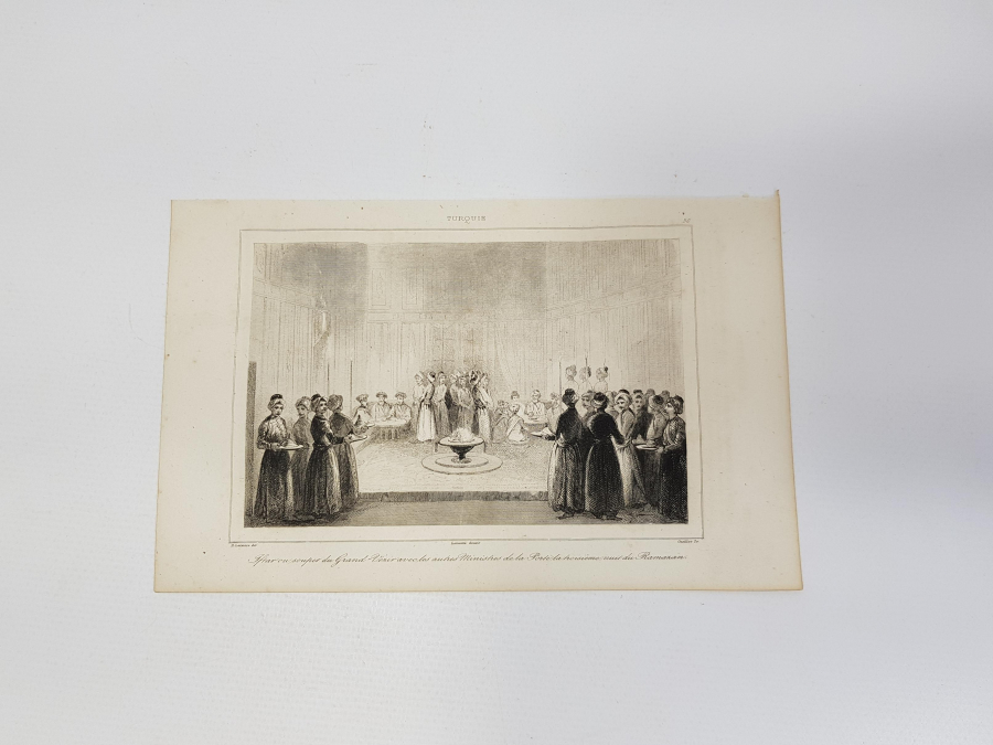 OSMANLIDA RAMAZAN: SARAYDA İFTAR YEMEĞİ GRAVÜRÜ