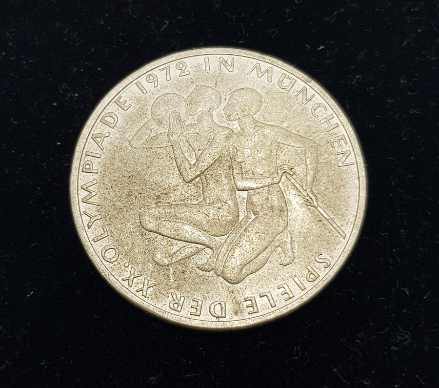 1972 BERLİN OLİMPİYATLARI HATIRA GÜMÜŞ PARA 10 MARK 