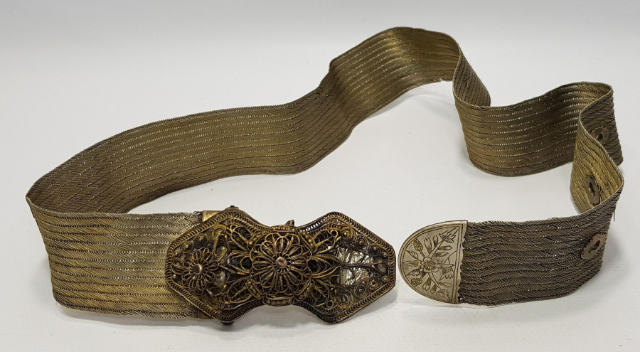 HASIR ÖRME ALPAKA KEMER