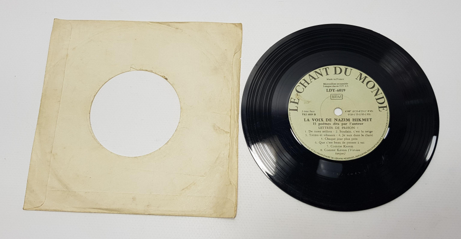 NAZIM HİKMET'E AİT ÇOK NADİR PLAK 